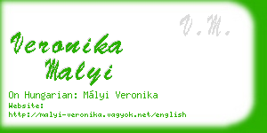 veronika malyi business card