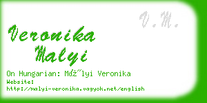 veronika malyi business card